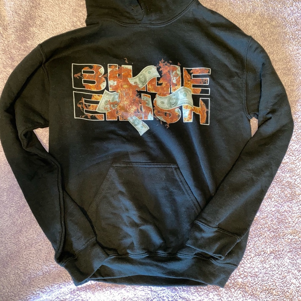 Billie Eilish flames/money hoodie